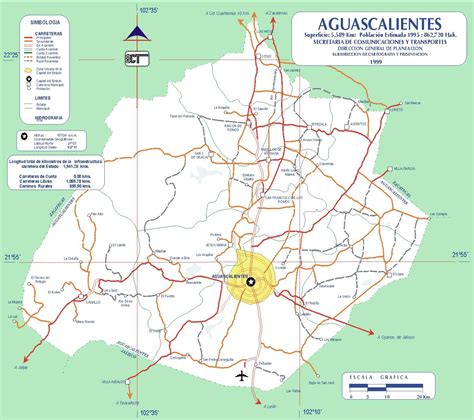 Map Of Aguascalientes Mexconnect