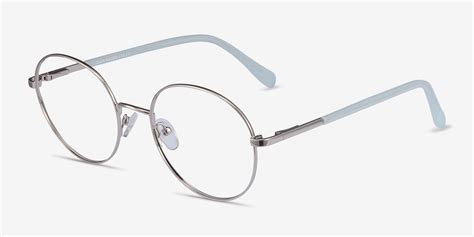 Thea Round Silver Frame Glasses For Women Eyebuydirect