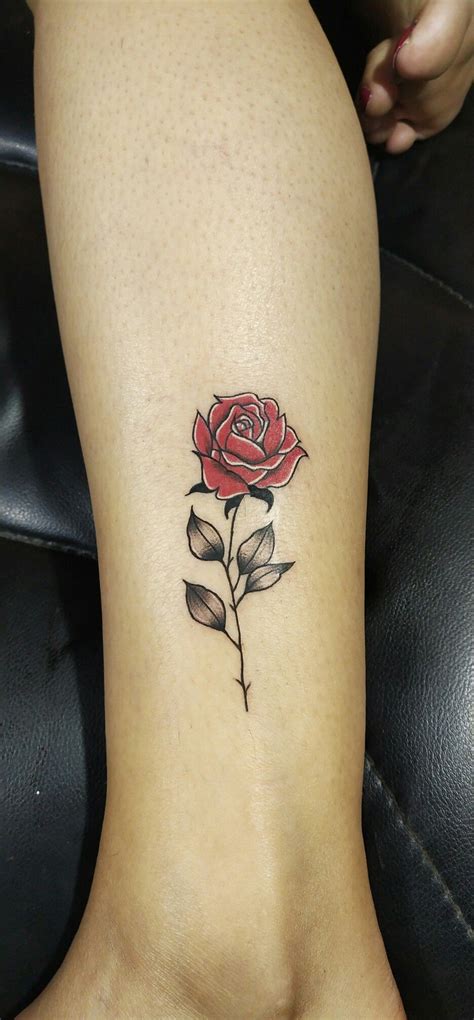 Heres A Red Rose Tattoo Red Rose Is A Symbol Of Various Emotions