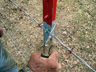 Once we figured out how the clip should be placed, it was easy to install. Barbed Wire Fence Post - Star Picket or Round Post for ...
