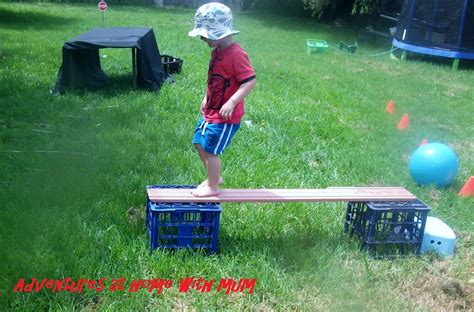 Adventures At Home With Mum Outdoor Obstacle Course