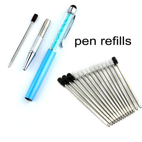 20pcslot Ballpoint Pen Refill 70mm Small Cartridge Pen Rod Core For