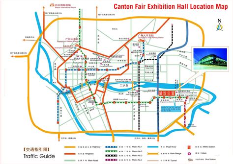 Guangzhou City Map Canton Fair Map Airport Map Subway Map