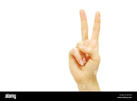 Success Hand Sign Isolated On White Stock Photo Alamy