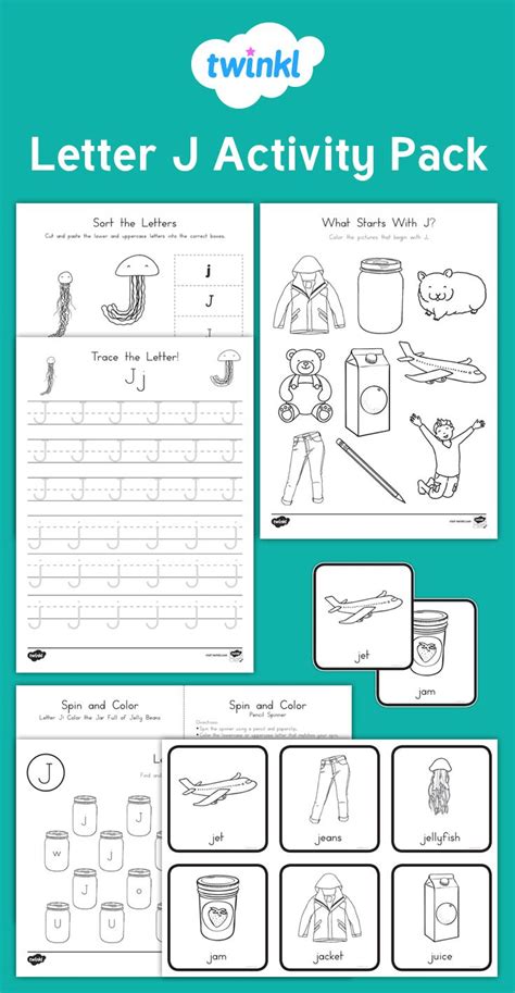 Letter J Worksheet And Activity Pack Letter Formation Activities