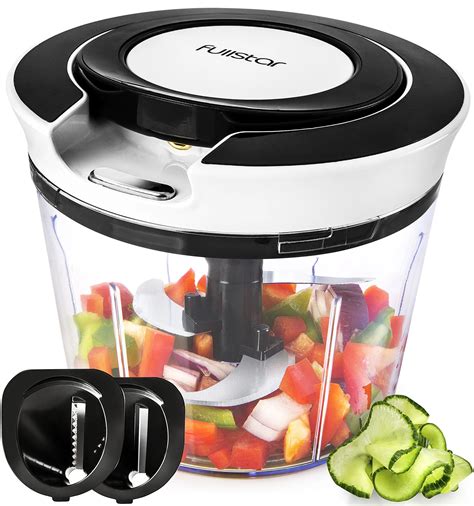Buy Vegetable Chopper And Vegetable Slicer Hand Powered Food Chopper With Spiralizer Food Slicer
