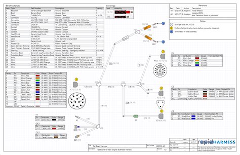 A gauge wiring harness has been included for wiring the standard gauge layout. RapidHarness | Wiring Harness Software