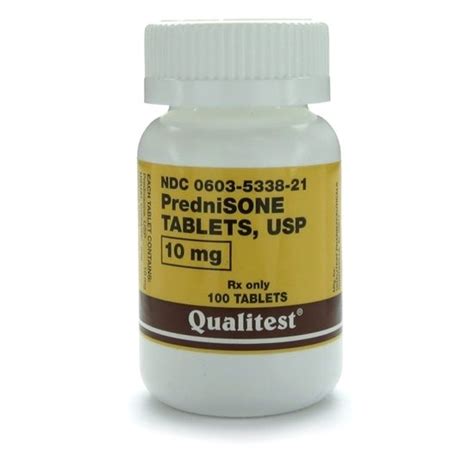 Prednisone 10mg 100 Tabletsbottle Mcguff Medical Products