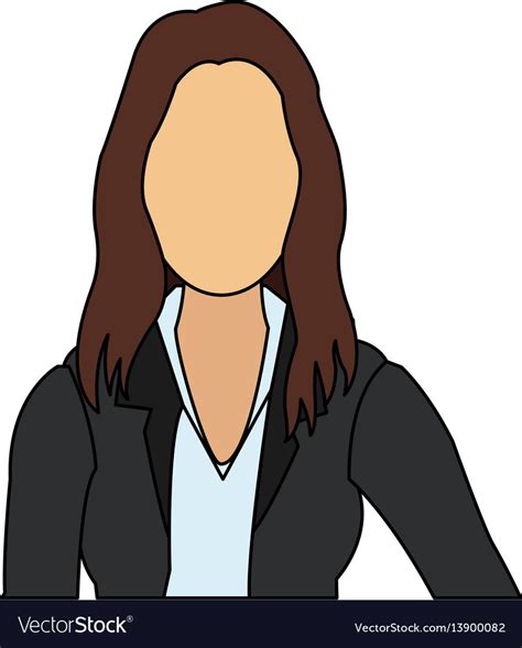 Faceless Business Woman Icon Image Royalty Free Vector Image