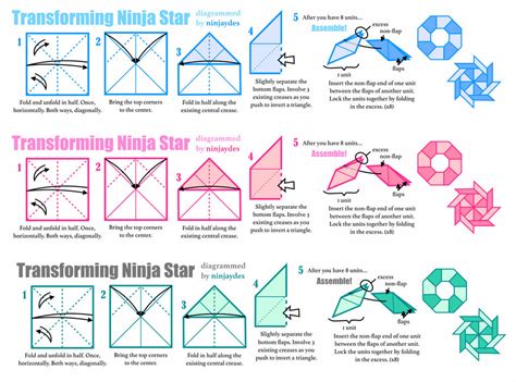 Ninja Star Origami Step By Step Instructions - Jadwal Bus