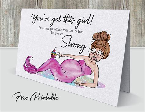 Simply select a template and change the. Funny Inspirational Pregnant Mermaid 5×7 Printable Baby Shower Card