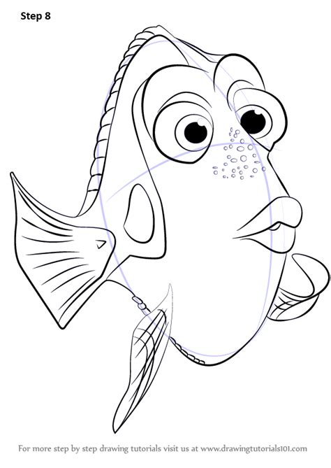 See more ideas about dory drawing, finding nemo coloring pages, nemo coloring pages. Step by Step How to Draw Dory from Finding Dory ...