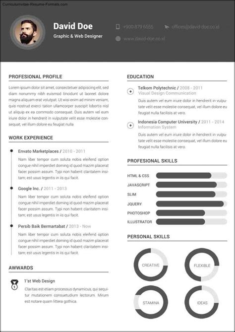 The extension of our main sections. Clean Resume Template | Free Samples , Examples & Format ...