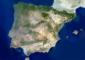 Kunst, kultur, museen, sehenswürdigkeiten, strände, städte, volksfeste, routen, gastronomie, naturräume , amtlich königreich spanien, spanisch reino de españa . Spanien und Portugal Karte oder Landkarte Spanien