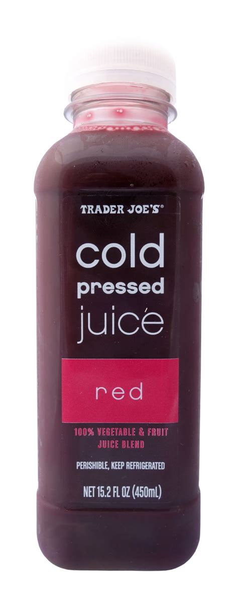 Red Trader Joes Cold Pressed Juice Product Review Ordering