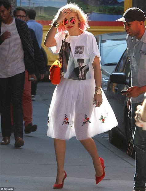 Rita Oras White Tutu Style Skirt Turns See Through In The Sunlight