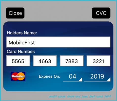 Github Mobilefirstincmfcard Easily Integrate Credit Card Credit