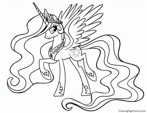 Coloringanddrawings.com provides you with the opportunity to color or print your celestia my little pony drawing online for free. Princess Celestia Coloring Page - Coloring Home