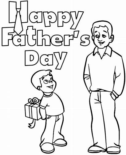 Coloring Card Father Fathers Happy Greeting Cards