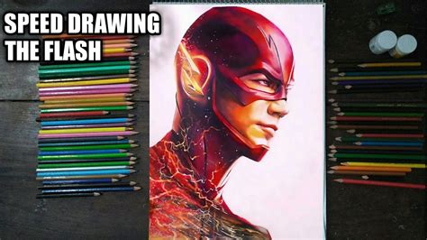 Speed Drawing The Flash Barry Allen Dc Youtube