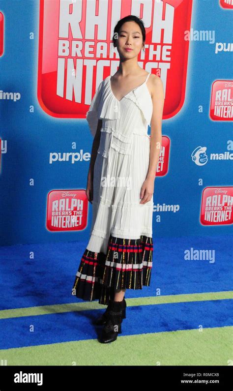 Los Angeles Usa 5th Nov 2018 Actress Madison Hu Attends Walt Disney