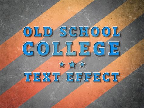 Premium Psd College Text Effect