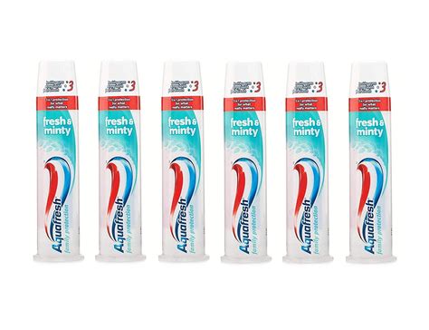 Aquafresh Fresh And Minty Whitening Pump Action 3 In 1 Formula Toothpaste