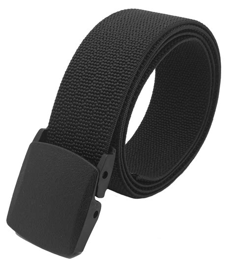 Build A Belt Mens Tactical Elastic Military Belt With Plastic Buckle