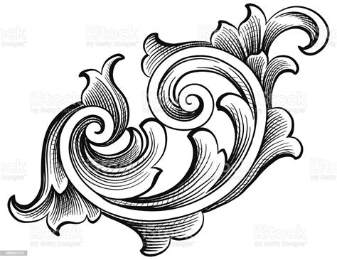 Fancy Scroll Stock Illustration Download Image Now Istock
