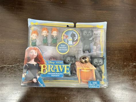 Disney Pixar Brave Transforming Triplets Playset V1813 Mattel 2011 New