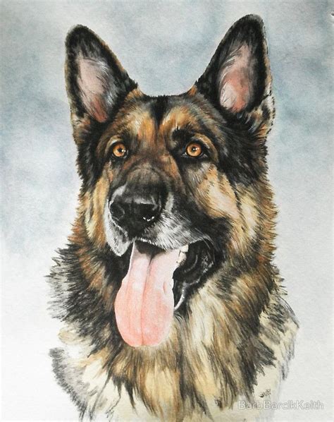 Beautiful German Dog Painting This Would Look Soooo Nice