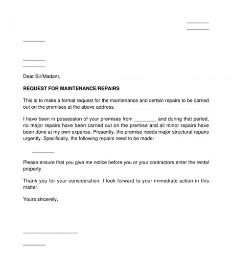 Sample Letter For Landlord To Repair Sample Letter To Landlord Requesting For Repairs