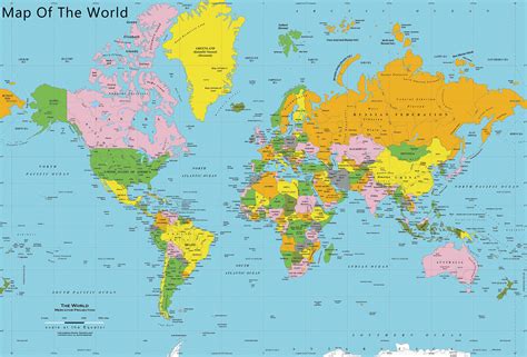 Map Of The World Free Printable
