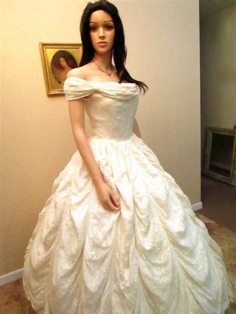 Luxury / gorgeous charming champagne wedding dresses 2021 ball gown high neck beading appliques rhinestone sequins short sleeve backless royal train wedding. Vintage 40s Ivory Lace Wedding Dress. Scarlett O'Hara ...