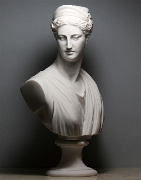 T Te De Buste Artemis Diana D Esse Grecque Romaine Statue Sculpture