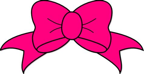 Hot Pink Bow Clip Art At Vector Clip Art Online Royalty