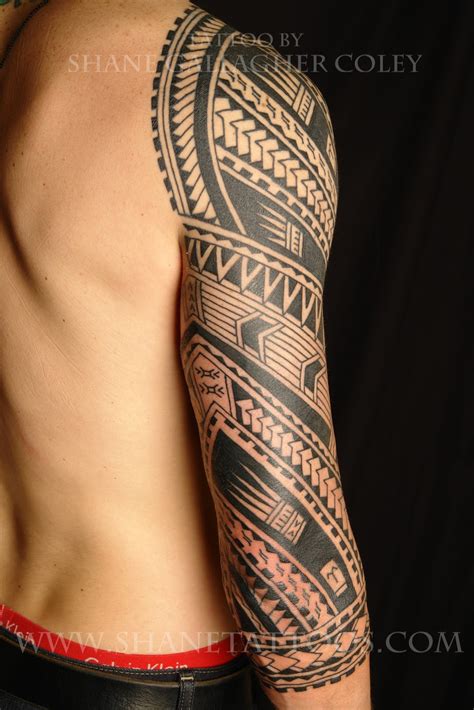 Maori Polynesian Tattoo Polynesian Sleeve Tattoo