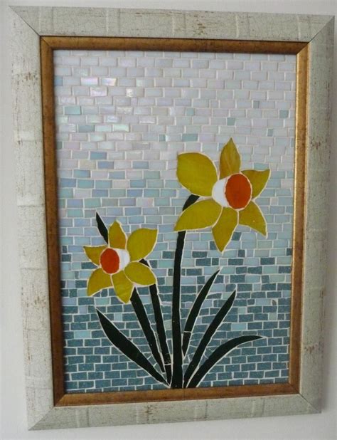 Mosaic Daffodils By Ongun Sanli Mosaic Flowers Mosaic Crafts