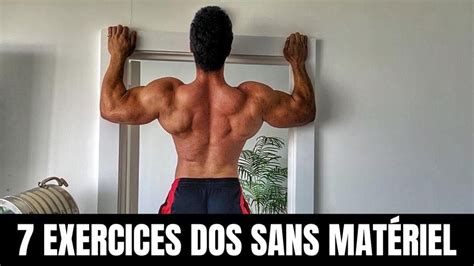 Muscler Son Dos Sans MatÉriel 7 Exercices Poids Du Corps Youtube