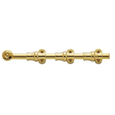 Baldwin 12 In Polished Brass Solid Brass Surface Bolts At