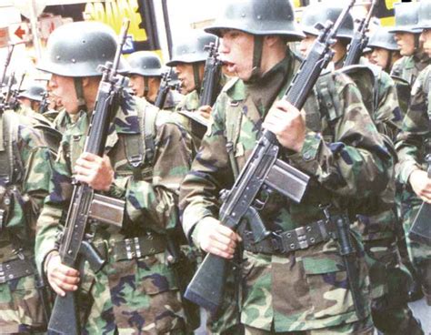 Passing Review Of The Chilean Army Small Arms Review