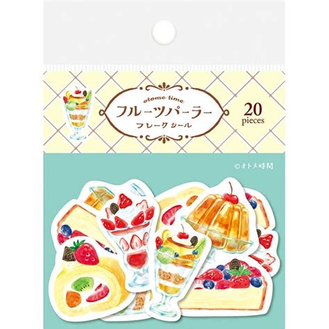 日本 wa life 女孩時光系列單張貼紙包 水果甜點 誠品線上