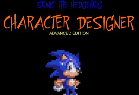 Sonic Character Designer Game Play Free Make Your Own