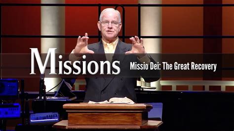 Missio Dei The Great Recovery Youtube