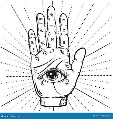 Art Collectibles Digital Prints Fortune Telling Palmistry Print