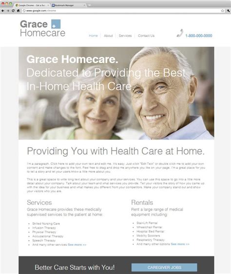 Home Health Care Website | Healthcare website, Home health ...