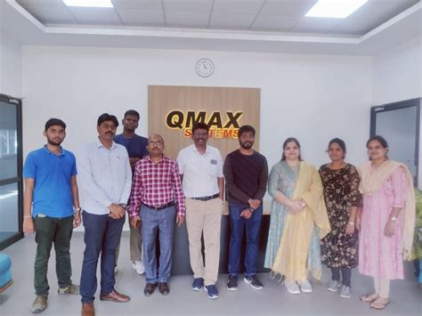 Industrial Visit To Qmax Solutions Pvt Ltd Chennai Mgit