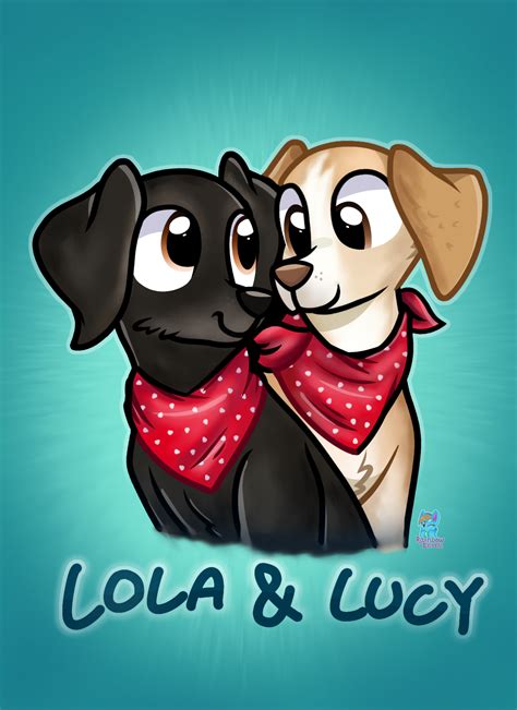 Lola And Lucy Pet Portrait — Weasyl