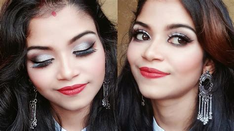 Silver Smokey Eye Look Tutorial Festive Night Out Nd Party Makeup
