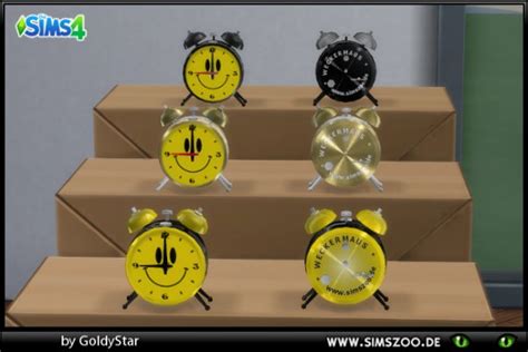 Blackys Sims 4 Zoo Alarm Clock Tocktock By Goldystar